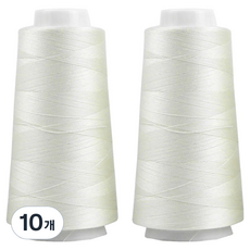 UNIQUE Premium OWL Coresa 45支2股縫紉線, 2 象牙白, 10個
