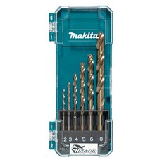 Makita 牧田 台灣公司貨 含鈷金屬金屬直柄鑽頭6支組 D-75758, 1組