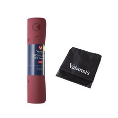 Valansis TPE PRO 雙面瑜珈墊 7mm, 深粉紅色 + 灰色