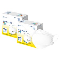 ANYGUARD 童款防霾魚型立體口罩 KF94 S號, 50片, 2盒, 白色