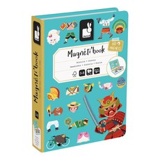 Janod 遊戲書 遊玩歷史 60個磁鐵, 1本, 72片