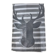 半島良品 衣服收納防塵罩 條紋鹿, 1個, 1個