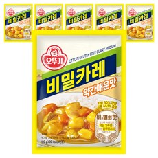 OTTOGI 不倒翁 無麩質咖哩粉 微辣, 6包, 100g