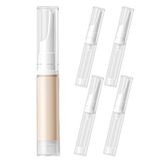 SUSUMAMA 尖頭化妝品真空乳霜瓶 10ml, 透明, 5個