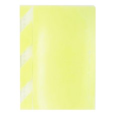 KyOKUTO 20孔半透明彩色資料夾 A5 22.5x17.8x2.1cm 防刮設計, 粉綠色, 1個