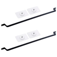 浴室吸水毛巾架和拖鞋架, 黑色, 2個