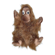 HANSA TOY 猩猩寶寶手偶 - 精心設計手工製作, 1個