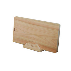 Chid Forest柏樹雙面圓木無打結砧板+支架套組, 1個, 砧板+架子