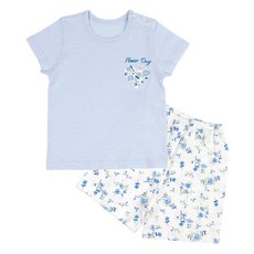 Maykids 女童款花盛開竹節棉5分褲家居套裝