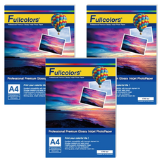 Fullcolors 全彩 噴墨亮面相片紙, A4, 60張