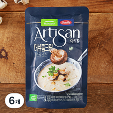 풀무원 아티장 머쉬룸크림 소스, 145g, 6개