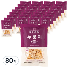 황실미가 국내산 끓여먹는 백미누룽지, 60g, 80개