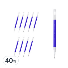 파이롯트 주스 전용 리필심 0.7mm LP2RF-8F, 40개, 블루