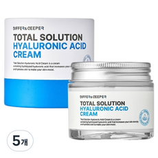 디퍼앤디퍼 토탈솔루션 히알루론산 크림, 70g, 5개