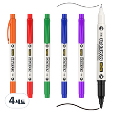 PENMAX 雙頭油性筆 6支組 312, 混合色