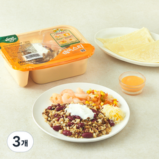 스윗밸런스 쉬림프 & 사워크림 멕시칸 브리또볼, 280g, 3개
