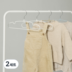 HANSSEM 兒童款Sam Kids衣架 白色 8入+棕色 6入+天空藍 6入組, 2套, 白色, 棕色, 天空藍