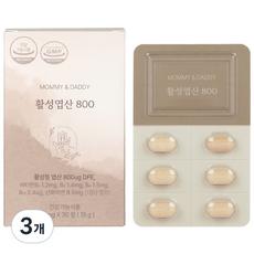 마미앤대디 활성엽산 800, 30정, 3개