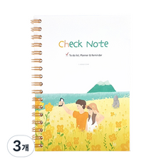 JLogue 格紋筆記本 A6, 濟州浪漫, 3個