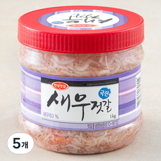 한성기업 새우젓갈, 1kg, 5개
