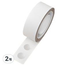 So Blanc 圓形雙面透明貼紙 100入, 2個
