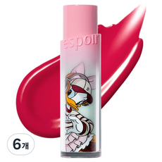 에스쁘아 디즈니 에디션 노웨어 립스틱 바밍글로우, 6개, 13호 비트 라일락