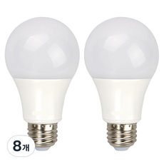 WOOREE 內建安定器型燈泡 10W, 燈泡色, 8個