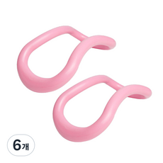헤이피 하드형 요가링, 연핑크, 6개