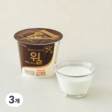 에치와이 떠먹는 윌 오리지널 요구르트, 450g, 3개 450g, 3개