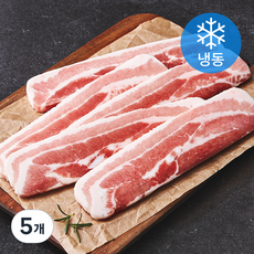 동원 수입산 삼겹살 구이용 (냉동), 5개, 700g