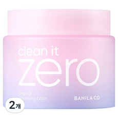 BANILA CO 芭妮蘭 空氣感花漾限定版 Clean It Zero 經典卸妝膏, 180ml, 2個