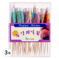 리빙웰 고급 우산 과일꽂이, 35개입, 3개
