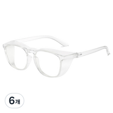 Clairvie 防霧安全護目鏡, 6個, 白色
