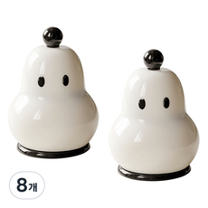 Winprice 牙籤棉花棒收納盒, 8個, 乳白色