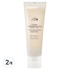 100퍼센트퓨어 코코넛 너리싱 바디크림, 2개, 236ml
