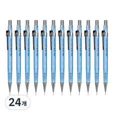 JAVAPEN 透明彩色製圖自動鉛筆 藍色, 0.5mm, 24個