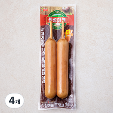 롯데햄 의성마늘 프랑크 소시지 2개입, 140g, 4개