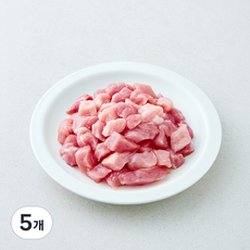 파머스팩 무항생제 인증 한돈 등심 카레용 (냉장), 5개, 400g
