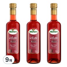 모니니 아세토 로쏘 이탈리아 레드 와인 비니거, 500ml, 9개