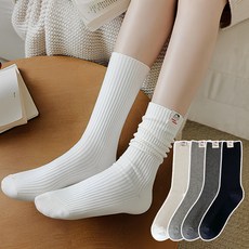 Si Ner socks 女款 Honey Color 甲種羅紋基本襪 4雙