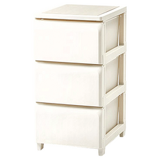 ROOM&HOME 韓國製DIY三層抽屜收納櫃, 象牙白