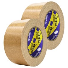신흥테이프 국산 대용량 라바 청면테이프 48mm x 25M 베이지, 2개