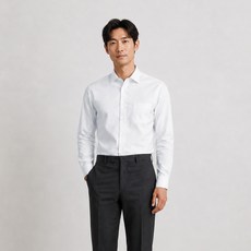 YEZAC 男士棉混紡按扣標準版型襯衫 YE3SBR164