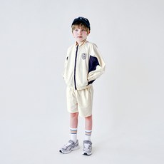 마리앤모리 아동용 쿨 에센셜 보이 화섬 집업 상하복 세트