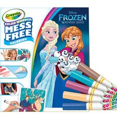 Crayola 繪兒樂 彩色筆+ 著色紙 *18張 冰雪奇緣款, 5色, 1組