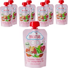 프루트바 생과일 퓨레, 수박 + 딸기 + 사과 + 배 + 쌀 혼합맛, 100g, 8개