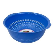 好青松 大瀝水網 7L 藍色 洗菜籃 2個, 33 x 24.5 x 15.2cm, 1組