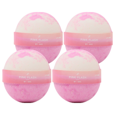 랩스밤 입욕제 바스밤 핑크플래쉬 딸기청포도향, 4개, 140g