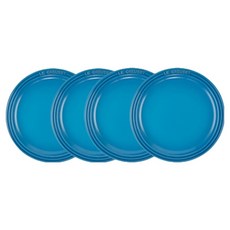 LE CREUSET 圓盤 19cm, 4個, 圓盤 4入, 馬賽藍