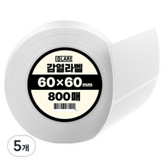 DCLARE 條碼打印機用熱感應標籤紙 800張, 5個